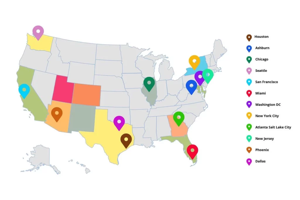 PureVPN Servers Map