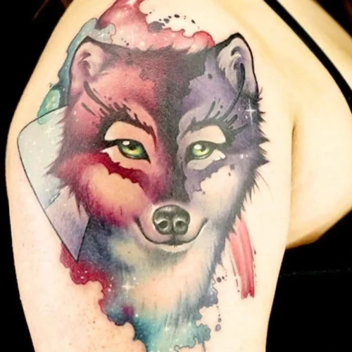 Watercolor werewolf