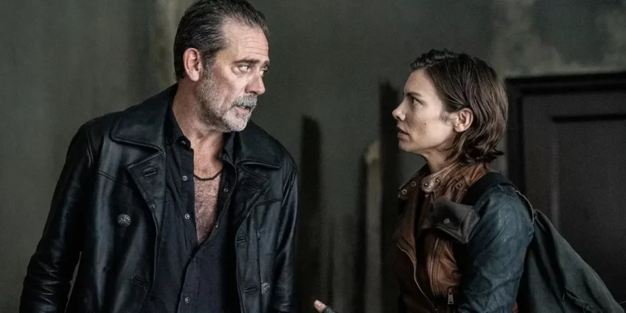 maggie and negan the walking dead dead city